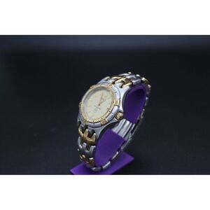 Bulova Marine Star Mens Two Tone Stainless Steel Watch 100M Date Gold Silver